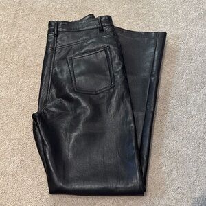 Wilfred pleather black pants size 4